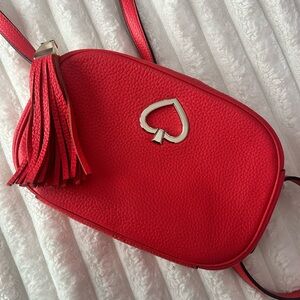 Kate Spade Coral New York Pebbled Crossbody Bag